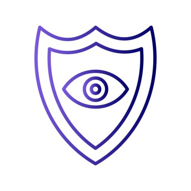 Göz Kalkanı ikon vektör çizimi