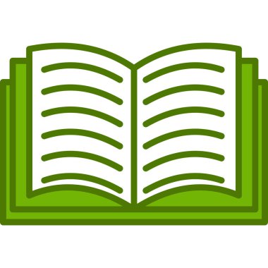 kitap simgesi vektör illüstrasyonu