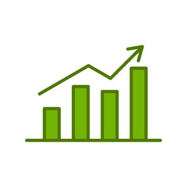 İş grafiği İstatistikler, basit web simgesi