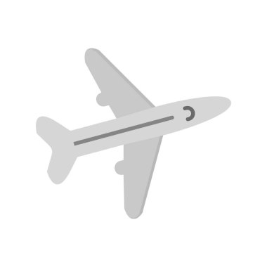 Uçak simgesi vektör illüstrasyonu