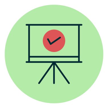 Keneli tahta. Web simgesi vektör illüstrasyonu