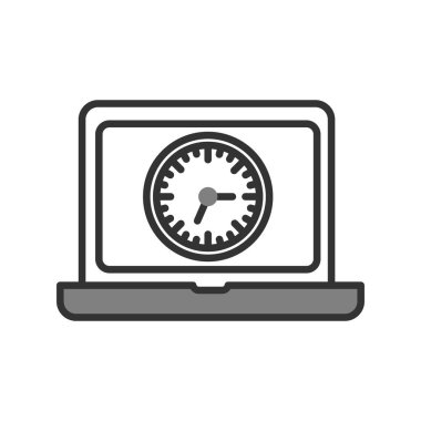 Laptop ekranı. Web simgesi basit tasarım