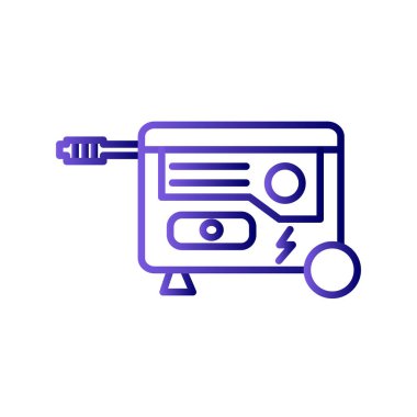 Güç oluşturma simgesi, vektör illüstrasyonu