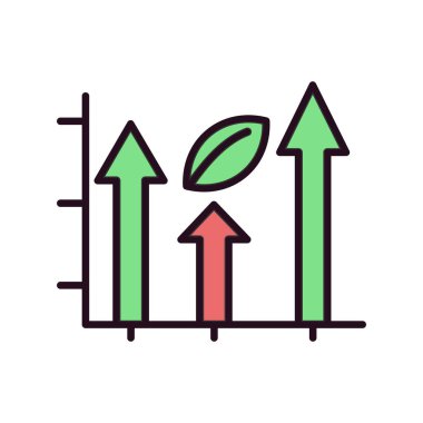 Grafik simgesi vektör illüstrasyonu
