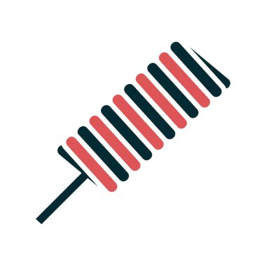 Buzlu şeker. Web simgesi basit illüstrasyon