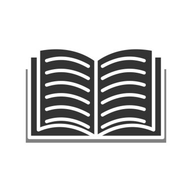 kitap simgesi vektör illüstrasyonu