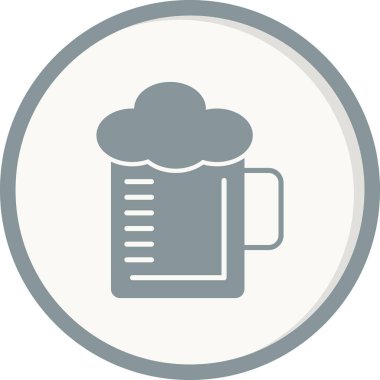 Bira kupası. Web simgesi basit tasarım
