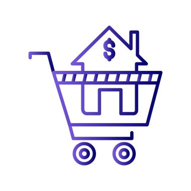 Çevrimiçi Özellik simgesi, vektör illüstrasyonu