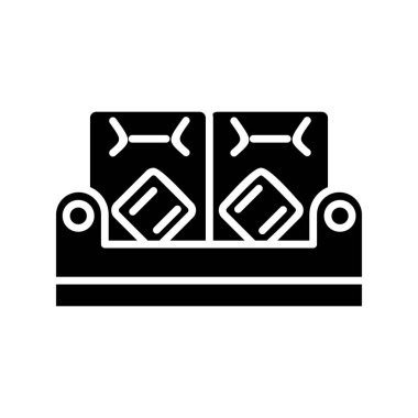 Koltuk simgesi, vektör illüstrasyonu