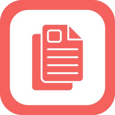 belge simgesi, illüstrasyon. düz tasarım biçimi.