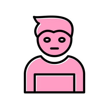 Profil simgesi, vektör illüstrasyonu