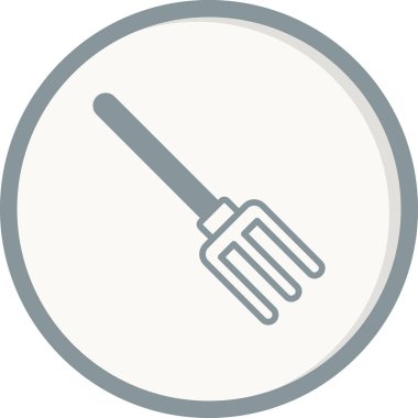 Bahçe tırmık vektör simgesi  