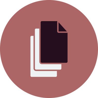 belge simgesi, illüstrasyon. düz tasarım biçimi.