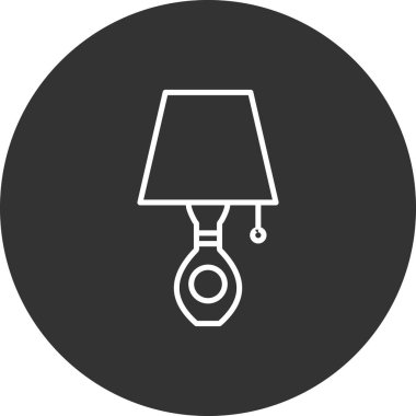 tablo lambası vektör illüstrasyonu