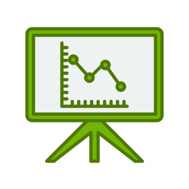 sunum simgesi vektör illüstrasyonu