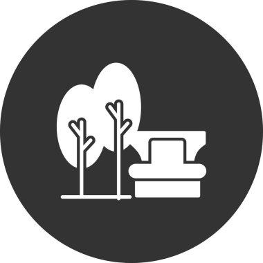 Bahçe ikonu vektör illüstrasyonu