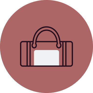 çanta simgesi vektör illüstrasyonu