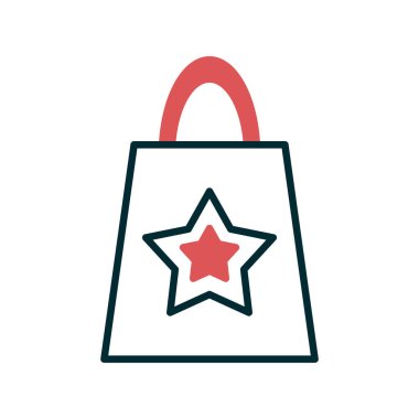 çanta simgesi vektör illüstrasyonu