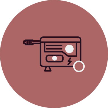 Güç oluşturma simgesi, vektör illüstrasyonu