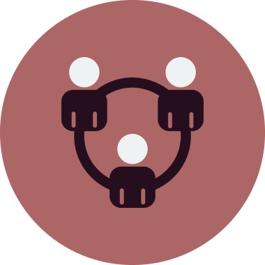 Ekip çalışması simge vektör çizim