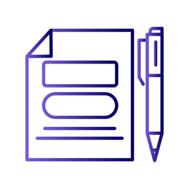  Gündem simgesi vektör illüstrasyonu