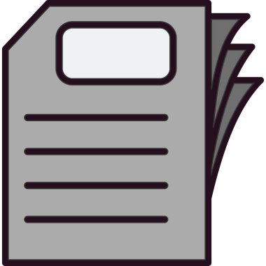 Kağıt, belge simgesi modada  