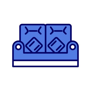 Koltuk simgesi, vektör illüstrasyonu