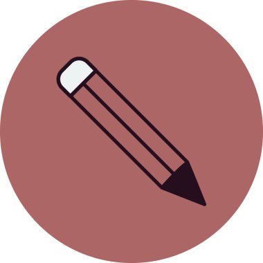 Kalem simgesi, vektör illüstrasyonu