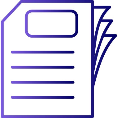 Kağıt, belge simgesi modada  