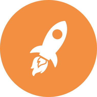 Füze simgesi, vektör çizimi