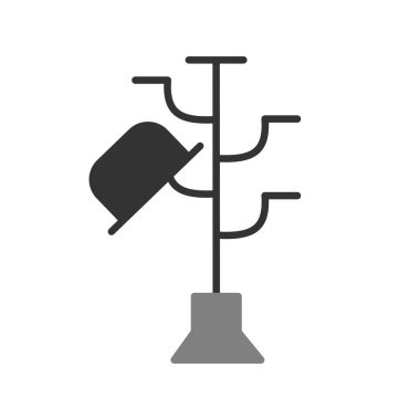 Hatstand simgesi, vektör çizimi