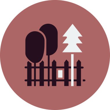 Bahçe ikonu vektör illüstrasyonu