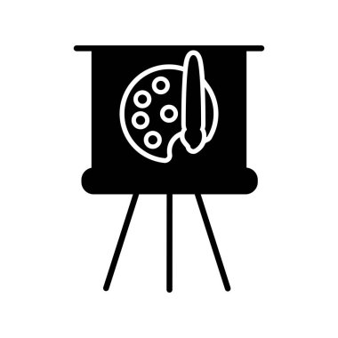 Palet. Web simgesi basit tasarım