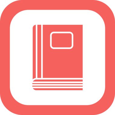 Kitap. Web simgesi basit tasarım