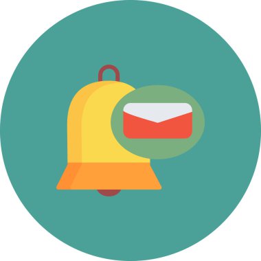 Bildirim simgesi, vektör illüstrasyonu