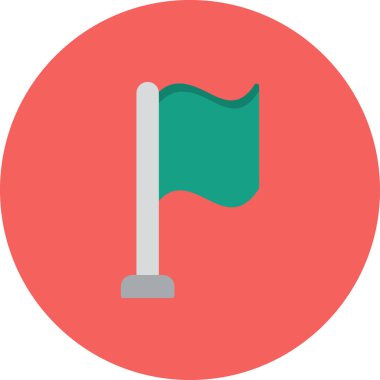 bayrak ikonu vektör illüstrasyonu