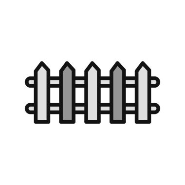 çit simgesi, vektör çizimi