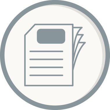 Kağıt, belge simgesi modada  