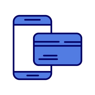 çevrimiçi ödeme ikonu vektör illüstrasyonu