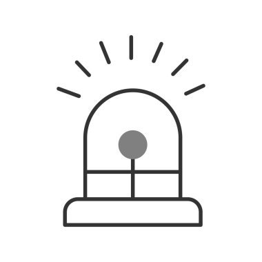 Siren simgesi, vektör çizimi