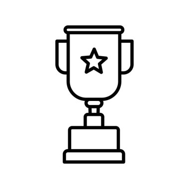 kupa simgesi vektör illüstrasyonu