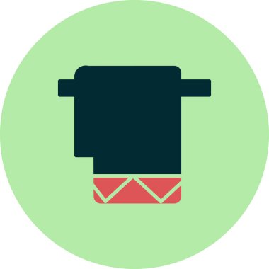 havlu ikonu vektör illüstrasyonu