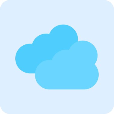 Bulut simgesi vektör illüstrasyonu