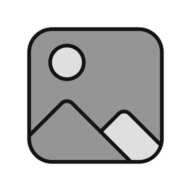 fotoğraf resim simgesi, vektör illüstrasyonu