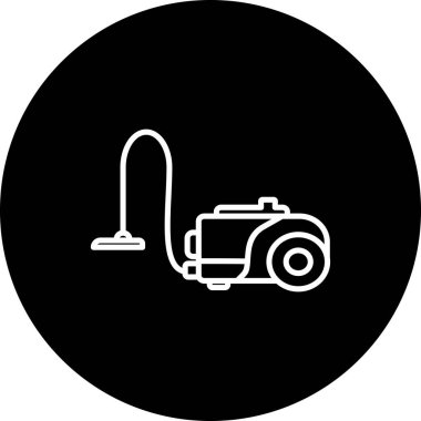 Elektrik süpürgesi ikonu. özet çizimi  