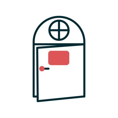 Kapılar. Web simgesi basit tasarım