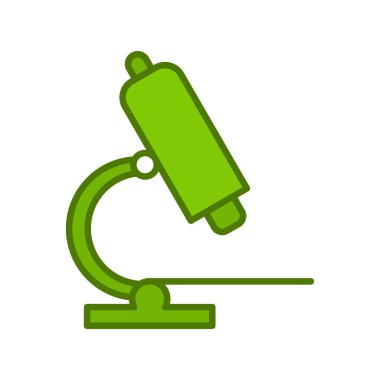 Mikroskop simgesi vektör çizimi