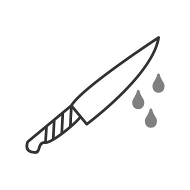 bıçak simgesi vektör illüstrasyonu