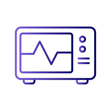 ECG İzleyicisinin vektör çizimi