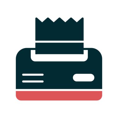 Doku kutusu simgesinin vektör çizimi